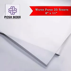 HIGH QUALITY! 25 sheets Rice Wafer Edible Paper for home cake topper printing - Picture 1 of 6