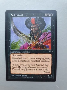 Nekrataal, MTG Visions (1997), Uncommon Black Creature NM - Picture 1 of 2