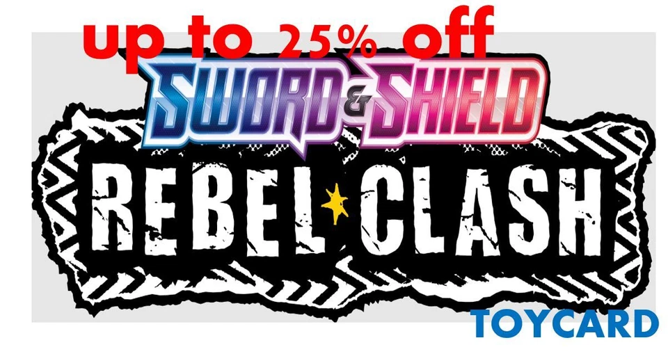 Pokemon TCG SWSH Rebel Clash Holo & Rare Reverse Ultra Complete your Master Set - Image 1 of 1