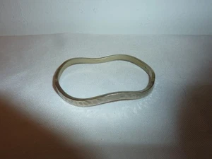 VINTAGE DESIGNER MODERN MEXIKO STERLINGSILBER ARMREIF MIT SCHARNIER GEHÄMMERT - Bild 1 von 6