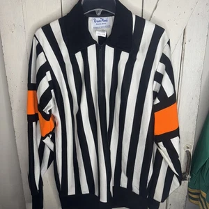 Vintage Bruce Hood Referee Jersey Saxon Athletic Made in Canada Men’s Med READ - Picture 1 of 10