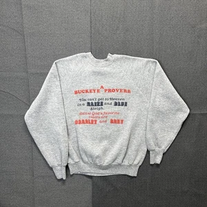 Vintage 1970er Ohio State Buckeyes Raglan Sweatshirt mit Rundhalsausschnitt Buckeye Sprichwort - Bild 1 von 6