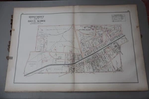 1893 Montgomery County, PA Atlas Map Rosemont, Bryn Mawr, Bryn Mawr Hotel - Picture 1 of 3
