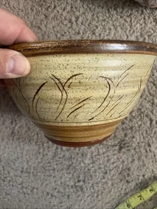 Denis Vibert Pottery Bowl 7.5 In Across. Almost 5 Inch Top To Bottom Rare - Picture 1 of 6