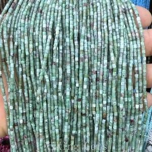 Cuentas espaciadoras de disco tubular cilindro de jade natural Australia de 2 mm para hacer joyas - Imagen 1 de 6