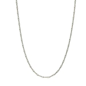 18ct White Gold Barleycorn Chain - 18" - 2.9g - Picture 1 of 3
