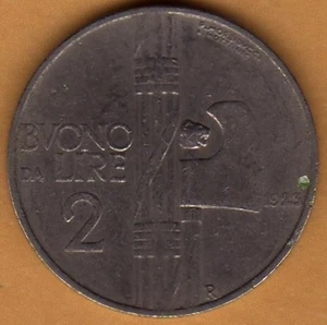 A247: Moneta Coin Regno d'Italia - 2 Lire BUONO 1923 - Picture 1 of 1