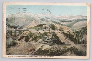 Postcard World Renowned Loop Denver & Salt Lake Railroad Continental Divide N-2 - Picture 1 of 2