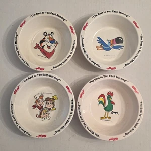Vintage Kelloggs Müslischalen 1990er 4er Set Tucan 1995 Tony Tiger Toucan Sam - Bild 1 von 10