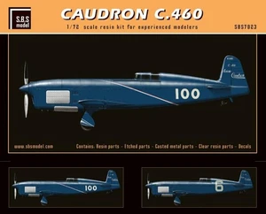 resina Caudron C.460 kit completo 1/72 SBS 7023 - Foto 1 di 3