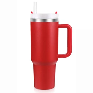 New Version 40oz Stainless Steel Vacuum Insulated Tumbler with Lid and Straw ... - Picture 1 of 6
