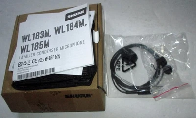 SHURE WL185MB/C-TQG Lavalier Microphone for Shure Wireless Beltpack / bodypack - Image 1 of 2