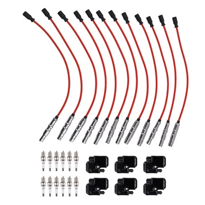 Ignition Coil & Wire Set for Mercedes-Benz C55 CLK500 E500 G500 2002-2008 - Image 1 of 4