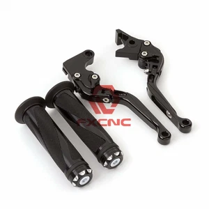Adjust Fold&Extend Brake Clutch Lever+Grip For Triumph SPRINT ST/RS TIGER 800/XC - Picture 1 of 10