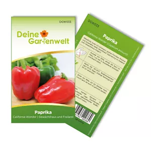 Paprika California Wonder Samen - Capsicum annuum - Paprikasamen - Bild 1 von 7