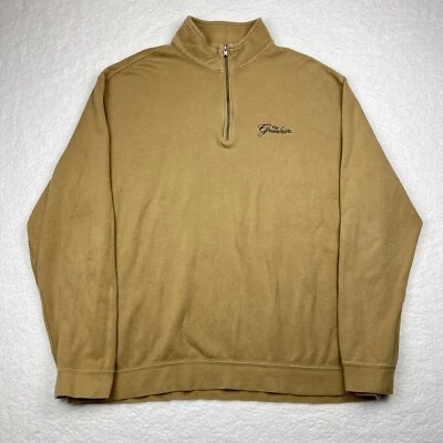 Greg Norman The Greenbrier 1/4 Zip Beige Tan Golf Pullover XL - Изображение 1 из 4