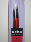 Delta Model Paint Brushes Fine Detail Brush Set BS42