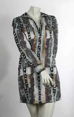 NWT Diane Von Furstenberg Dilly Tunic Silk Blend Dress Oasis Snake Size 4 - Image 1 of 4