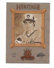 PAUL MOLITOR  2002 DONRUSS DIAMOND KINGS HERITAGE COLLECTION #HC19 BREWERS