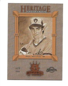 PAUL MOLITOR  2002 DONRUSS DIAMOND KINGS HERITAGE COLLECTION #HC19 BREWERS
