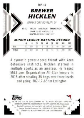 2019 Bowman Platinum Top Prospects #TOP-30 Logan Webb San Francisco Giants - Image 1 of 2