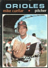 1971 Topps Baltimore Orioles Baseball Card #170 Mike Cuellar - VG