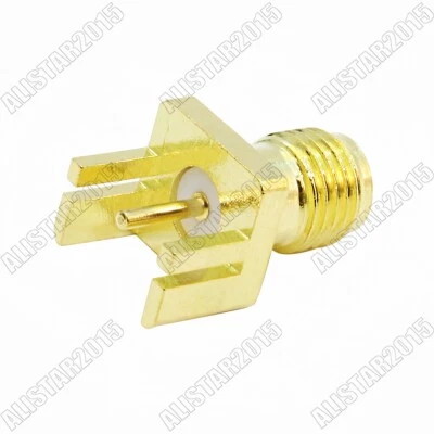 10 X SMA Launch Jack Female PCB Mount wide flange RF Connector .0315'' (0.8mm) - Image 1 of 4