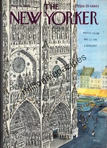 1966 New Yorker August 13 - The Churches of France - Kovarsky - Picture 1 of 1
