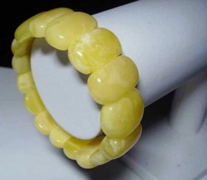 Baltischer Bernstein Armband Naturbernstein weißer Bernstein Stücke unisex... - Bild 1 von 11
