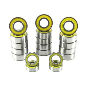 TRB RC Ball Bearing Kit (19) Rubber Sealed YEL for Traxxas Slash Stampede 2WD - Picture 1 of 3