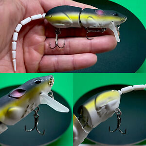TopWater Rat SwimBait Jointed 6” 15 g Bass Fishing Lure Snakehead Fishing Lure