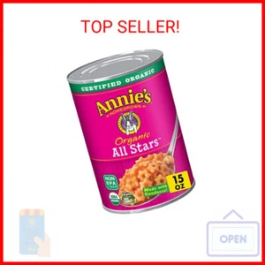 Annie's Organic All Stars, Canned Pasta in Tomato & Cheese Sauce, 15 oz. - Picture 1 of 2
