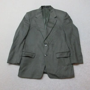 VINTAGE Pierre Balmain Blazer Jacket Mens 40M 40in Green Wool Cashmere - Picture 1 of 12