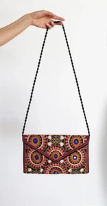 ✨Cartera Boho Bordada || Bolso Sobre Bandolera Gitana Bohemia || Espejos - Imagen 1 de 5