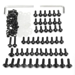 158PCS Universal Motorcycle Fairing Bolts Kit Nut Screw For Honda Suzuki Yamaha - Picture 1 of 2
