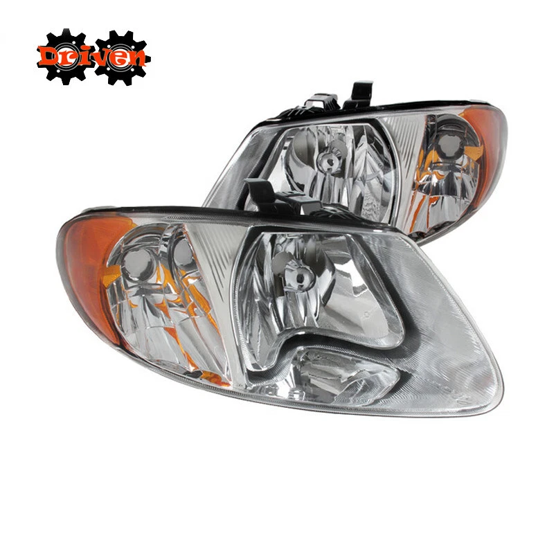 Faros cromados para Dodge Caravan Chrysler Town& Country Euro 01-07 Foto 1 de 3