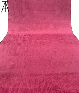 Pink Silk Moire Fabric, Silk Shantung Watermark Fabric By 2 Meters. - Picture 1 of 9