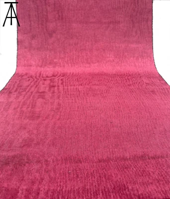 Pink Silk Moire Fabric, Silk Shantung Watermark Fabric By 2 Meters. - Image 1 of 4