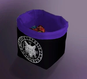 Nordic Wolf Dice Bag, Wolves Dice Pouch, Treasure Nest Bag, Dnd Bag of Holding - Picture 1 of 1