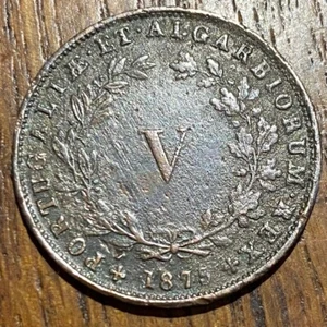 PIECE DE 5 REIS PORTUGAL 1875 (1183) RECHERCHÉE - Bild 1 von 2