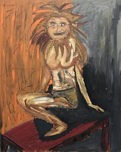 Gemälde Abstrakte Malerei Kunst Modern Gerahmt Ölfarben Neo-Expressionismus - Bild 1 von 15