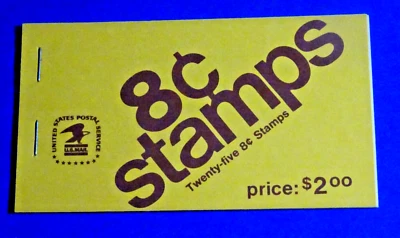 US BK123 EISENHOWER 8 CENT $2 COMPT BOOKLET SC# 1395c (1) & 1395d (3) MNH #1 - Image 1 of 3