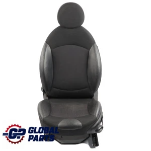 Mini Cooper R55 R56 LCI Sport Black Cloth / Black Leather Front Left N/S Seat - Picture 1 of 12