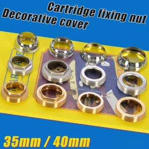 35/40mm Faucet Cartridge Retaining Nut Decorative Cover Water Tap Replacement - Picture 1 of 19
