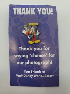 Rare Disney Pin - Thank You For Saying Cheese - Say Cheese - Mickey Goofy Pin - Picture 1 of 4