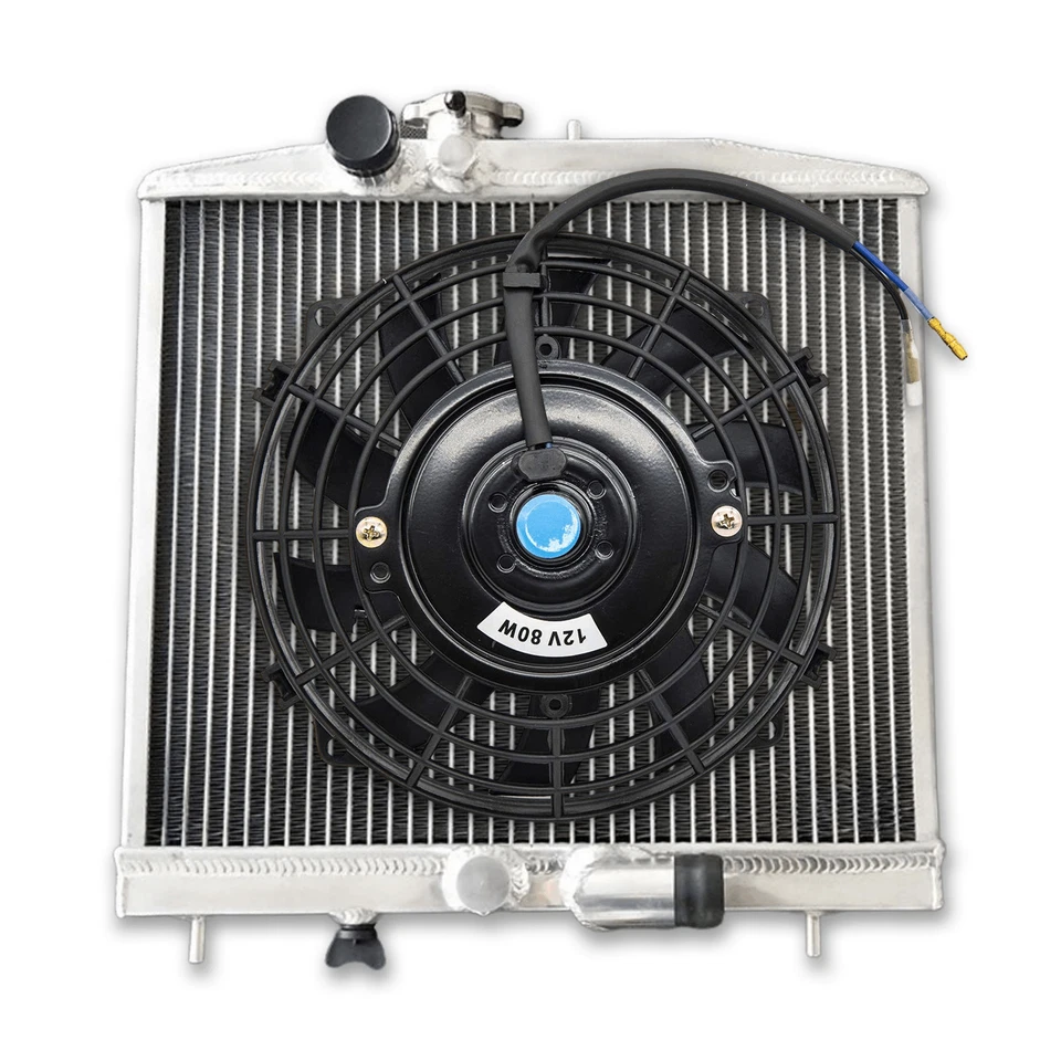 Radiador de aluminio + ventilador para Honda Civic EG con K Swap K20 1992-1995 K-Swap Foto 1 de 4