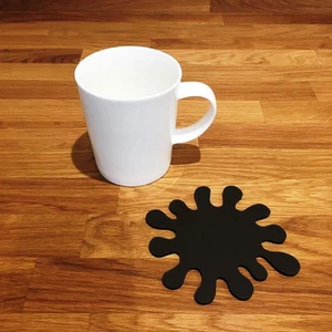 Set sottobicchieri a forma di spruzzo - marrone moka - Foto 1 di 3