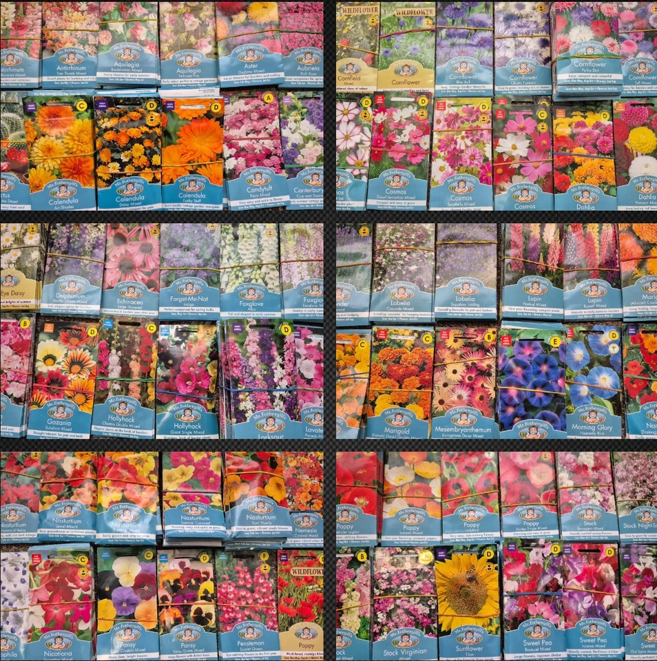 Mixed Job Lots of Mr Fothergill's FLOWER Seeds - 2025 SOW BY DATES - Image 1 of 4