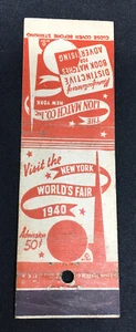 1940  NEW YORK WORLD'S FAIR MATCHBOOK mb90 - Bild 1 von 2