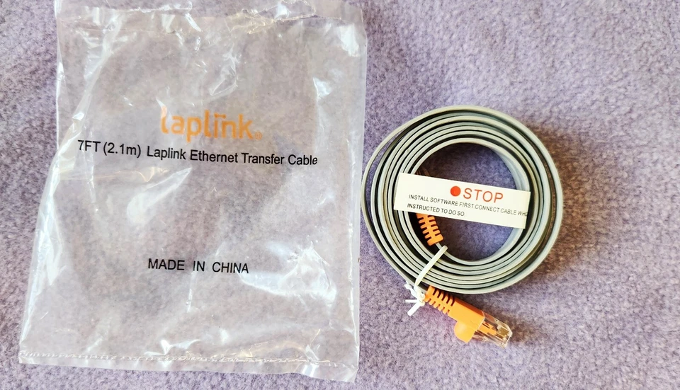 Laplink Ethernet High-Speed Transfer Cable | to use with PCmover Migration - Image 1 of 1